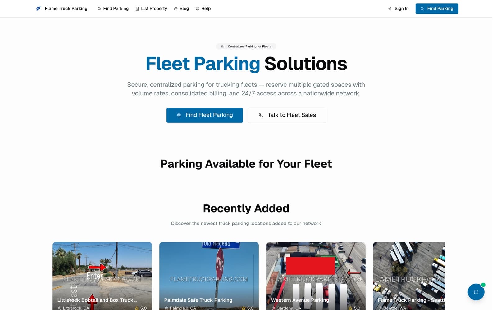 flametruckparking — Fleet parking